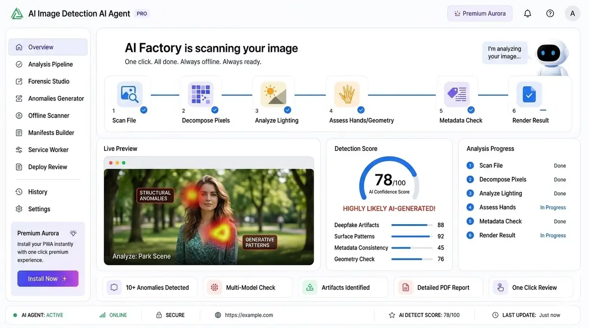 AI allergy tracking dashboard — example of the AI tool software